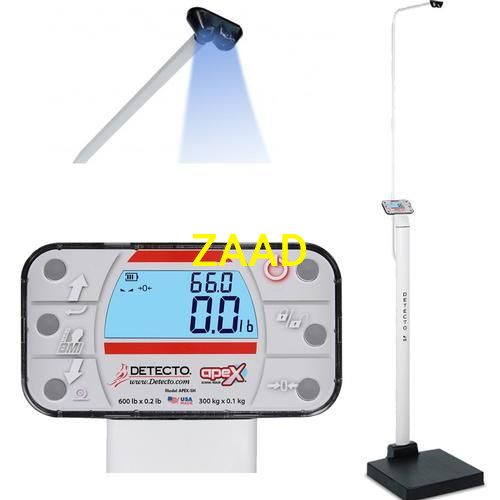 ميزان الكترونى مع مقياس طول+واي فاي+شاحن APEX-SH-ACUK Digital Clinical Scale with Sonar Touch-Less Height Rod