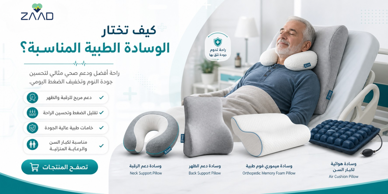 كيف تختار الوسادة الطبية المناسبة لحالة المريض؟